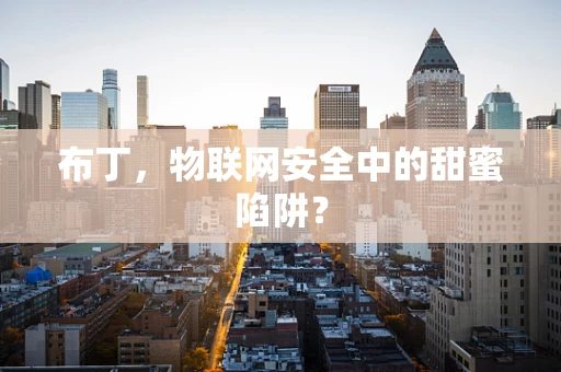 布丁，物联网安全中的甜蜜陷阱？