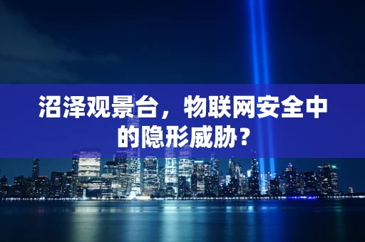 沼泽观景台，物联网安全中的隐形威胁？