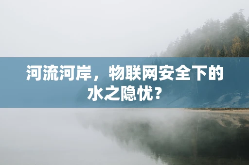 河流河岸，物联网安全下的水之隐忧？
