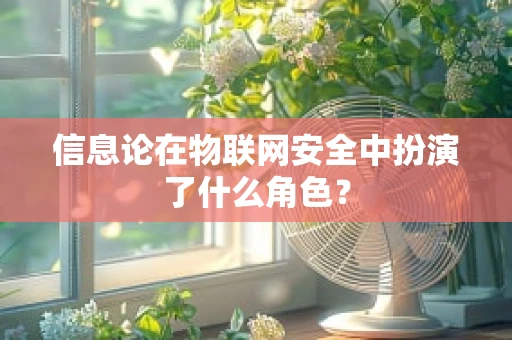 信息论在物联网安全中扮演了什么角色？