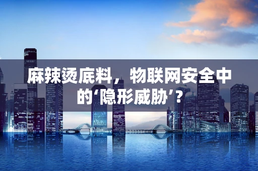 麻辣烫底料，物联网安全中的‘隐形威胁’？