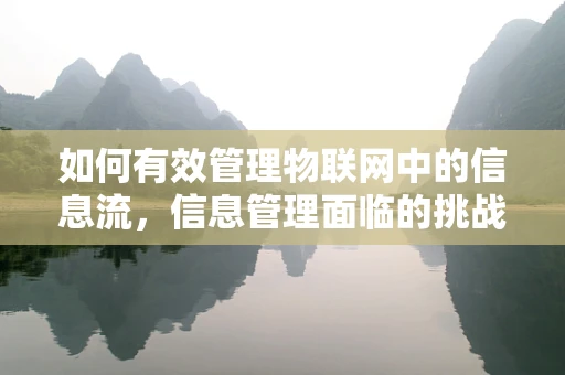 如何有效管理物联网中的信息流，信息管理面临的挑战与对策