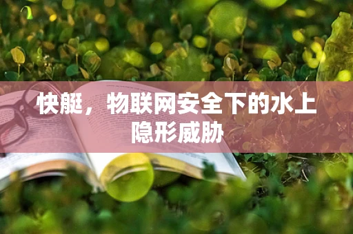 快艇，物联网安全下的水上隐形威胁