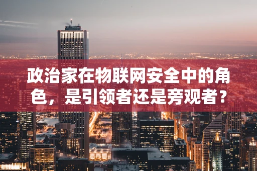政治家在物联网安全中的角色，是引领者还是旁观者？