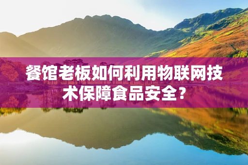 餐馆老板如何利用物联网技术保障食品安全？