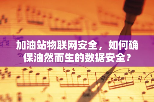 加油站物联网安全，如何确保油然而生的数据安全？