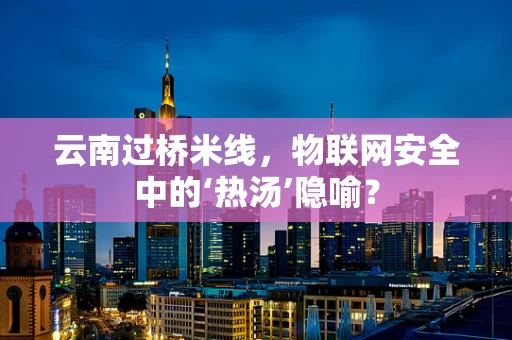 云南过桥米线，物联网安全中的‘热汤’隐喻？