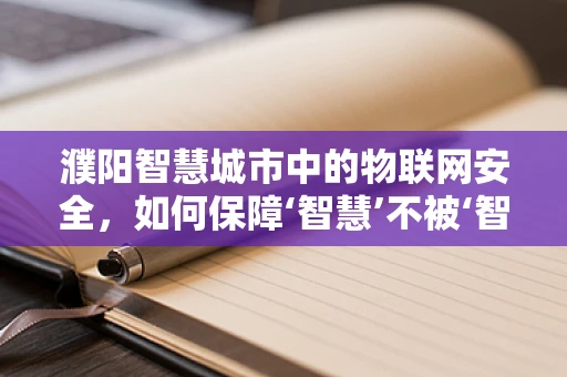 濮阳智慧城市中的物联网安全，如何保障‘智慧’不被‘智障’？