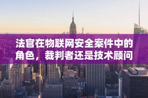 法官在物联网安全案件中的角色，裁判者还是技术顾问？