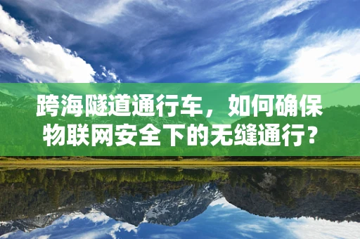 跨海隧道通行车，如何确保物联网安全下的无缝通行？