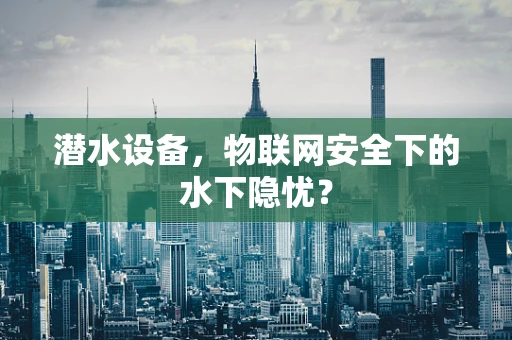 潜水设备，物联网安全下的水下隐忧？