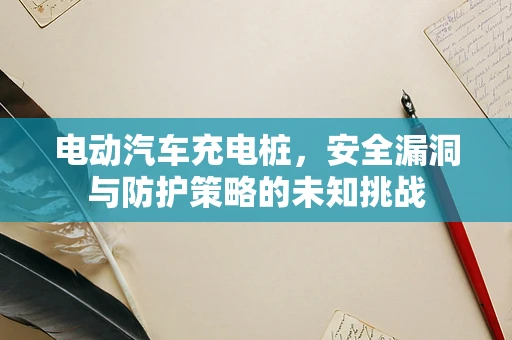 电动汽车充电桩，安全漏洞与防护策略的未知挑战