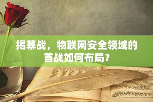 揭幕战，物联网安全领域的首战如何布局？