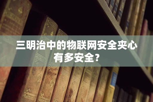 三明治中的物联网安全夹心有多安全？