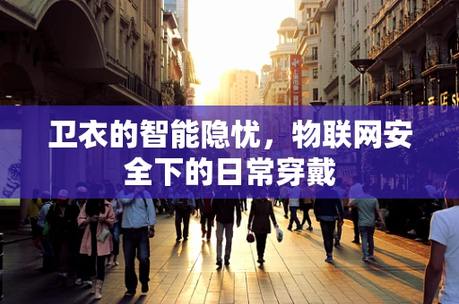 卫衣的智能隐忧，物联网安全下的日常穿戴