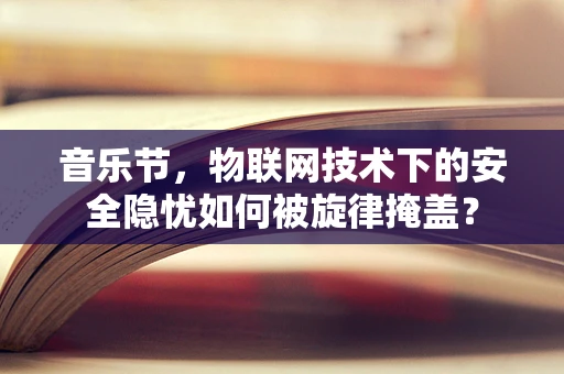 音乐节，物联网技术下的安全隐忧如何被旋律掩盖？