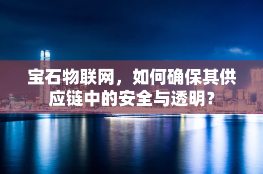 宝石物联网，如何确保其供应链中的安全与透明？