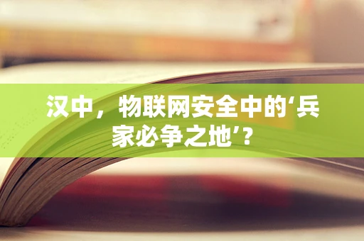 汉中，物联网安全中的‘兵家必争之地’？