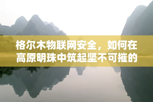 格尔木物联网安全，如何在高原明珠中筑起坚不可摧的防线？