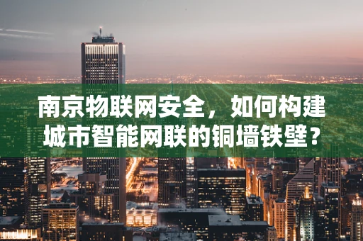 南京物联网安全，如何构建城市智能网联的铜墙铁壁？