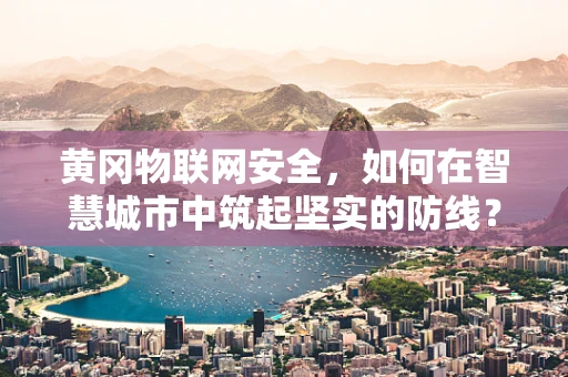 黄冈物联网安全，如何在智慧城市中筑起坚实的防线？