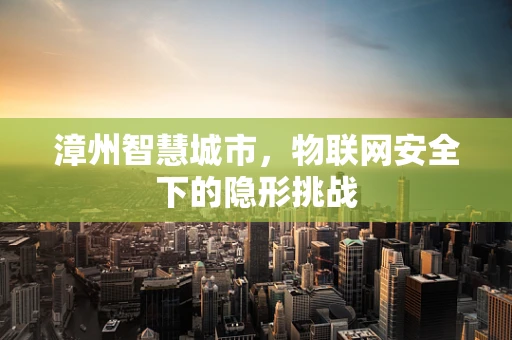 漳州智慧城市，物联网安全下的隐形挑战