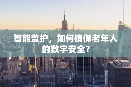 智能监护，如何确保老年人的数字安全？