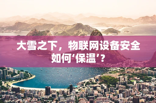 大雪之下，物联网设备安全如何‘保温’？