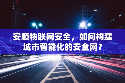 安顺物联网安全，如何构建城市智能化的安全网？