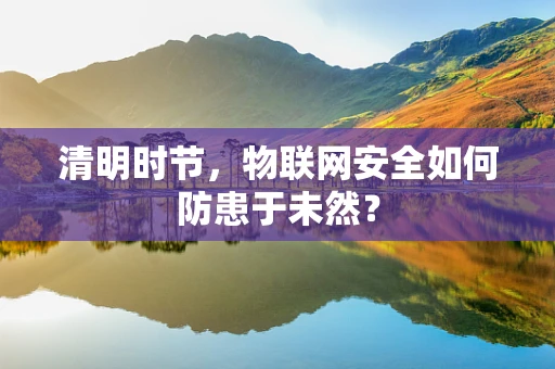 清明时节，物联网安全如何防患于未然？