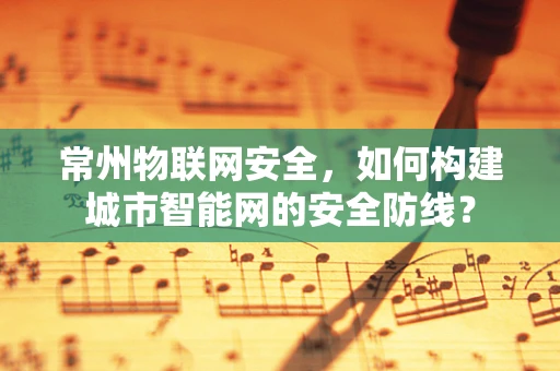 常州物联网安全，如何构建城市智能网的安全防线？