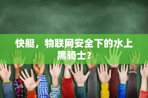 快艇，物联网安全下的水上黑骑士？