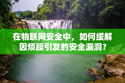 在物联网安全中，如何缓解因烦躁引发的安全漏洞？