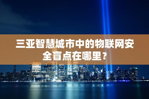 三亚智慧城市中的物联网安全盲点在哪里？