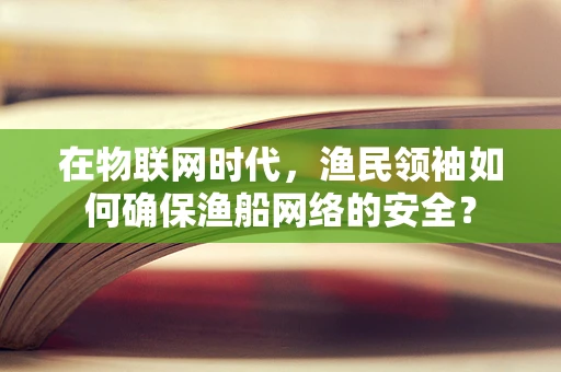 在物联网时代，渔民领袖如何确保渔船网络的安全？