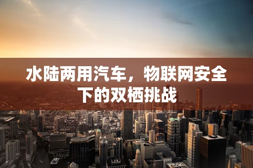 水陆两用汽车，物联网安全下的双栖挑战