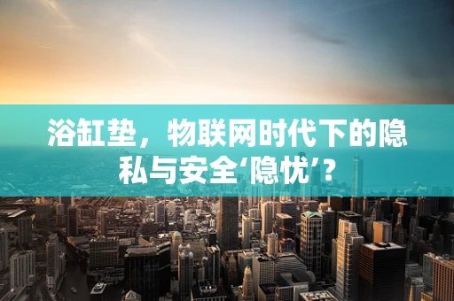 浴缸垫，物联网时代下的隐私与安全‘隐忧’？