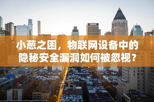 小葱之困，物联网设备中的隐秘安全漏洞如何被忽视？