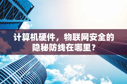 计算机硬件，物联网安全的隐秘防线在哪里？