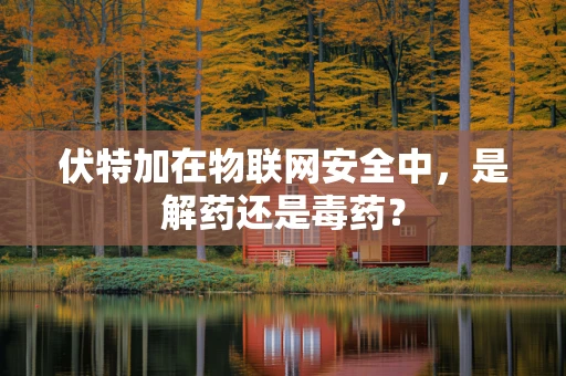 伏特加在物联网安全中，是解药还是毒药？