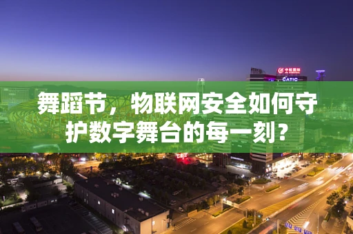 舞蹈节，物联网安全如何守护数字舞台的每一刻？