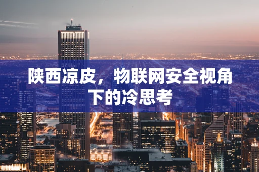 陕西凉皮，物联网安全视角下的冷思考