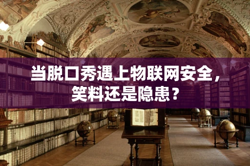 当脱口秀遇上物联网安全，笑料还是隐患？