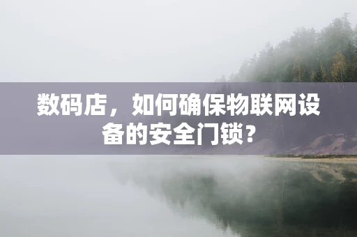 数码店，如何确保物联网设备的安全门锁？