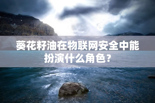 葵花籽油在物联网安全中能扮演什么角色？
