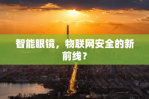 智能眼镜，物联网安全的新前线？