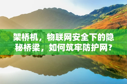 架桥机，物联网安全下的隐秘桥梁，如何筑牢防护网？