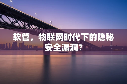 软管，物联网时代下的隐秘安全漏洞？
