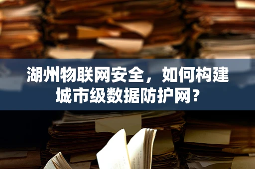 湖州物联网安全，如何构建城市级数据防护网？