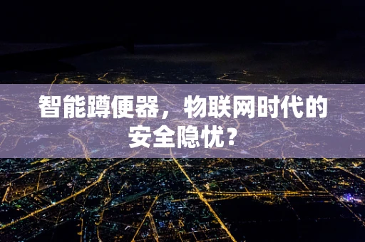智能蹲便器，物联网时代的安全隐忧？